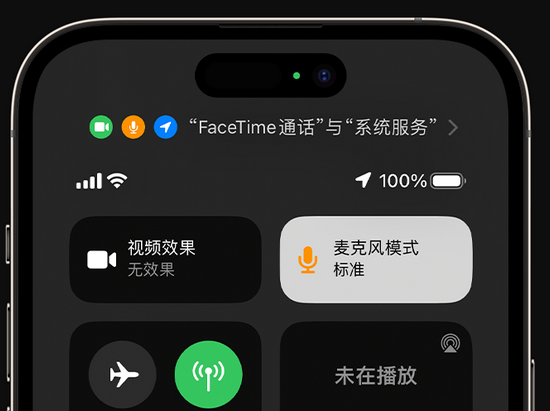 港闸苹果授权维修网点分享iPhone在通话时让你的声音更清晰 