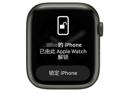 港闸苹果手机维修分享用 AppleWatch 解锁配备面容 ID 的 iPhone方法 