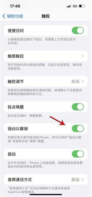 港闸苹果手机维修分享iPhone手机如何设置摇一摇删除文字 